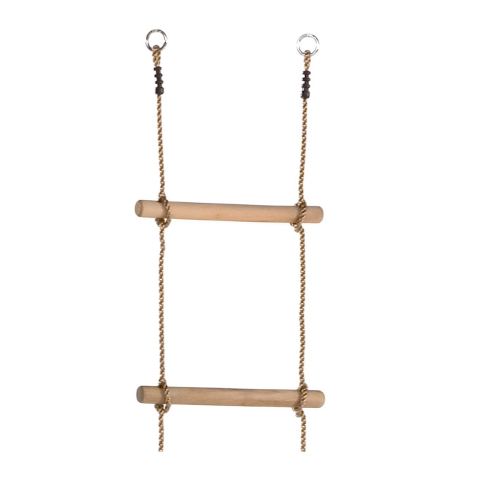 Изображение товара «Веревочная лесенка с деревянными ступеньками 5 ступенек»